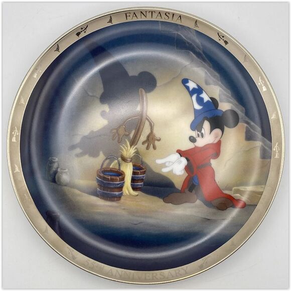 THE DISNEY STORE ~ FANTASIA 1940-1995 ~ 55th Anniversary Commemorative Plate NEW - Picture 6 of 7